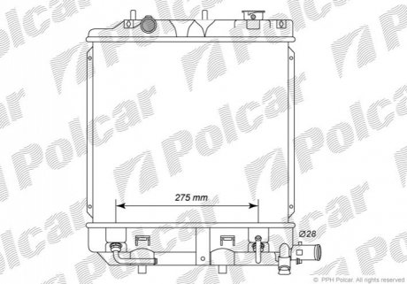 Радиатор охлаждения Polcar 4571082K