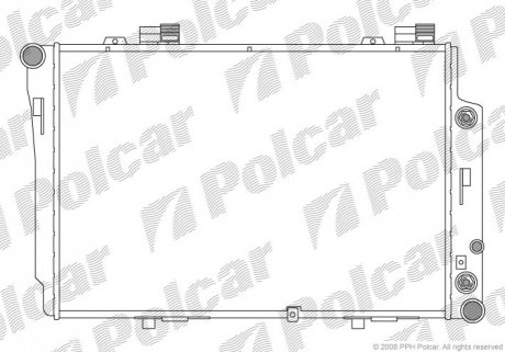Радіатор охолодження Polcar 500208-2 (фото 1)