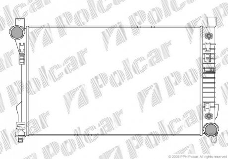 Радиатор охлаждения Polcar 500308-5 (фото 1)