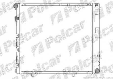 Радіатор охолодження Polcar 501408