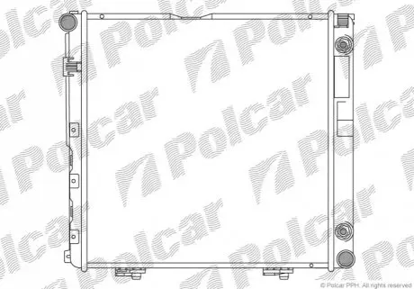 Радіатор охолодження Polcar 501408A6