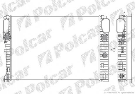 Радіатор охолодження Polcar 501608-1