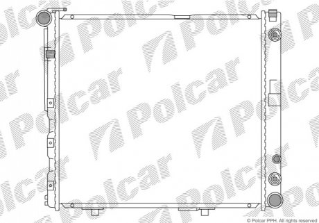 Радіатор охолодження Polcar 502408-3