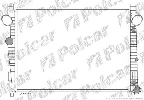 Радіатор охолодження Polcar 5025082X