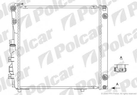 Радиатор охлаждения Polcar 502608-1 (фото 1)