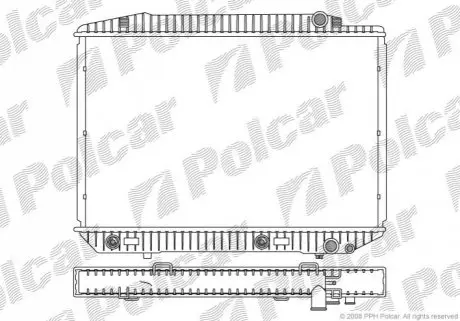 Радіатор охолодження Polcar 502608-4