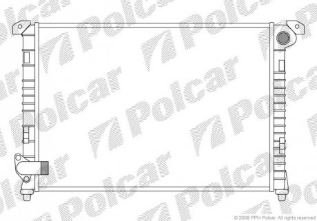 Радіатор охолодження Polcar 510108-1