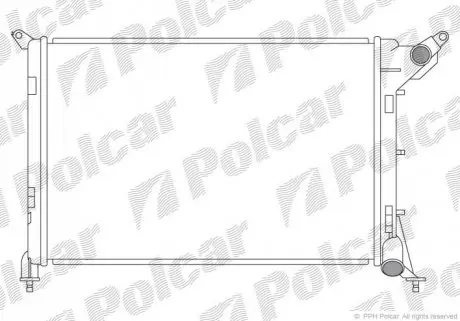 Радиатор охлаждения Polcar 510108-5