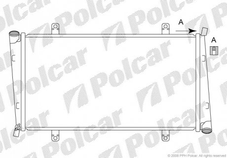 Радіатор охолодження Polcar 521008-4