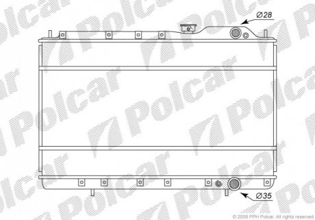 Радіатор охолодження Polcar 521608-4
