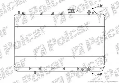 Радиатор охлаждения Polcar 521608-4