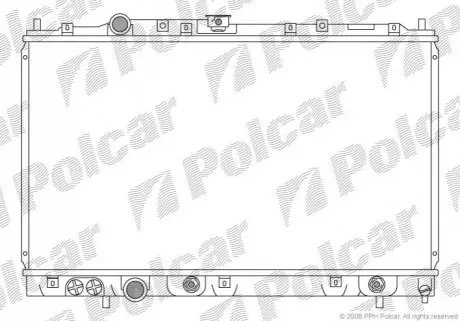 Радіатор охолодження Polcar 523108-3