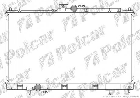 Радиатор охлаждения Polcar 5233082K (фото 1)