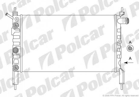 Радиатор охлаждения Polcar 550708