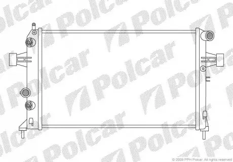 Радіатор охолодження Polcar 550808-2