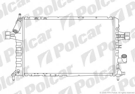 Радиатор охлаждения Polcar 550808-5