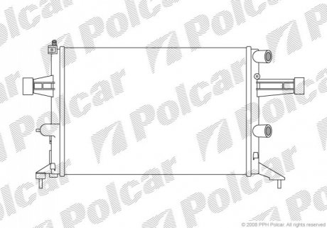 Радіатор охолодження Polcar 550808-9 (фото 1)