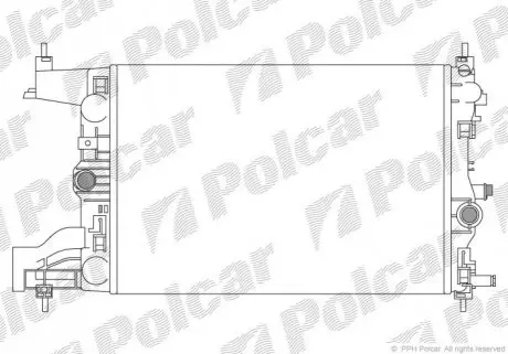 Радиатор охлаждения Polcar 551108-1
