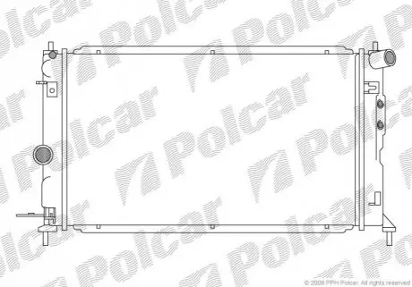 Радіатор охолодження Polcar 551608-4