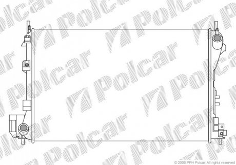Радіатор охолодження Polcar 551808-2
