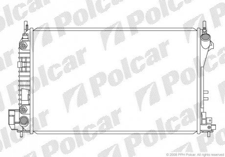 Радиатор охлаждения Polcar 551808-3 (фото 1)
