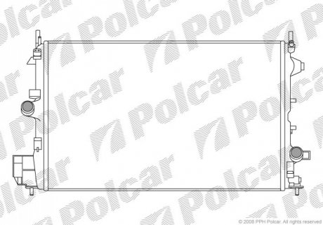 Радиатор охлаждения Polcar 551808-5 (фото 1)