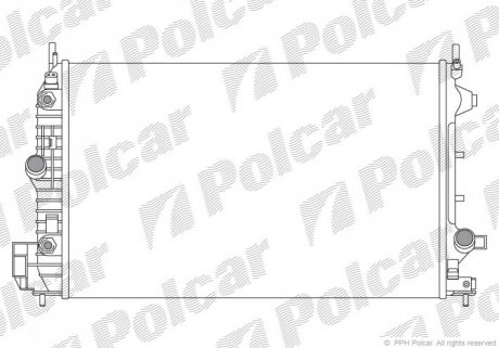 Радіатор охолодження Polcar 551808-6 (фото 1)