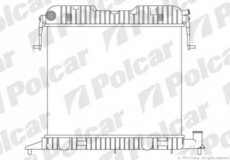 Радиатор охлаждения Polcar 552508-3
