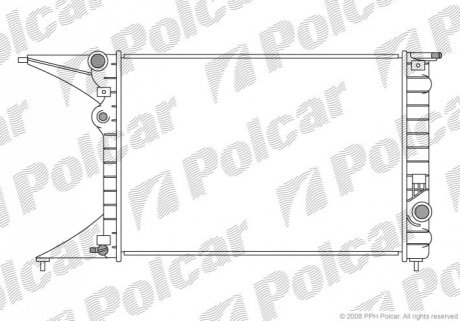 Радіатор охолодження Polcar 552708-0