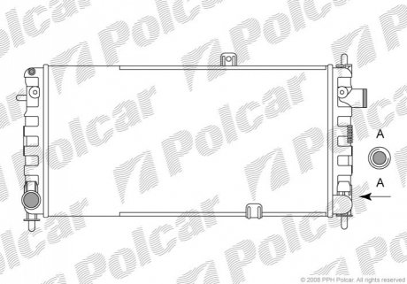 Радіатор охолодження Polcar 555108-2