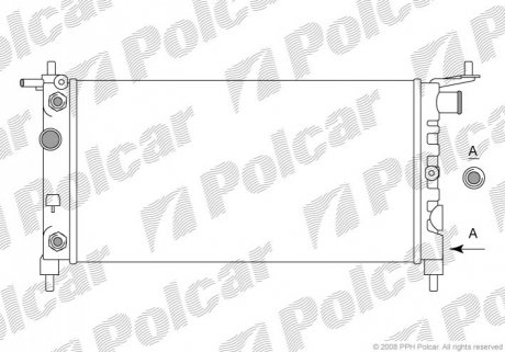 Радіатор охолодження Polcar 555508-8