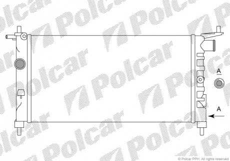 Радиатор охлаждения Polcar 555508B1