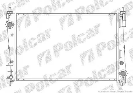 Радіатор охолодження Polcar 555808-1