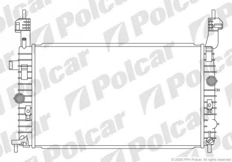 Радіатор охолодження Polcar 555908-1
