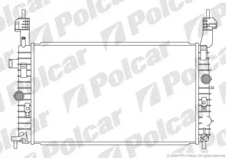 Фото радіатор охолодження Polcar 555908-1 Радіатор охолодження Polcar 555908-1