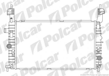 Радіатор охолодження Polcar 555908-2 (фото 1)