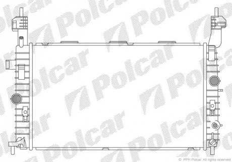 Радиатор охлаждения Polcar 555908-4