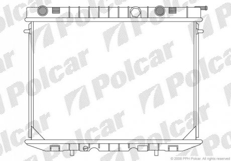 Радиатор охлаждения Polcar 558008-1