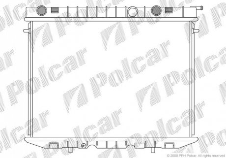 Радіатор охолодження Polcar 558008-3 (фото 1)