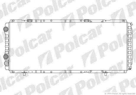 Радіатор охолодження Polcar 570208A4 (фото 1)