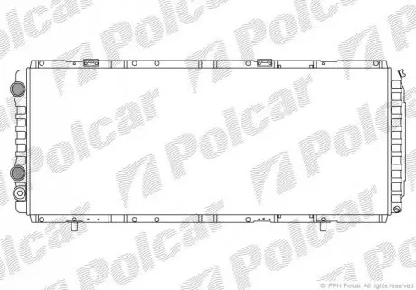 Радиатор охлаждения Polcar 570208A4