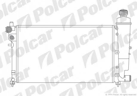Радиатор охлаждения Polcar 570608-7