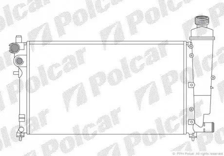 Радиатор охлаждения Polcar 570608-7