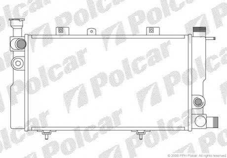 Радиатор охлаждения Polcar 572208A1 (фото 1)