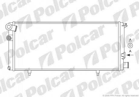 Радиатор охлаждения Polcar 572208A2 (фото 1)