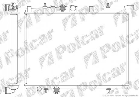 Радіатор охолодження Polcar 572308-2