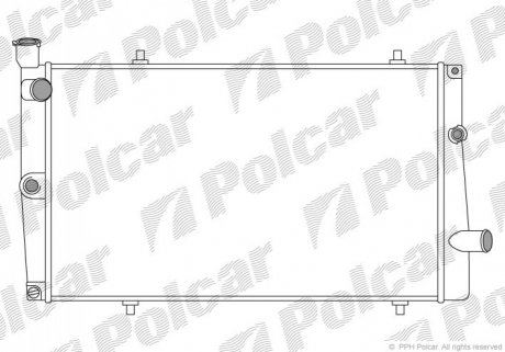 Радіатор охолодження Polcar 573708-2 (фото 1)