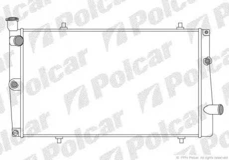 Радіатор охолодження Polcar 573708-2