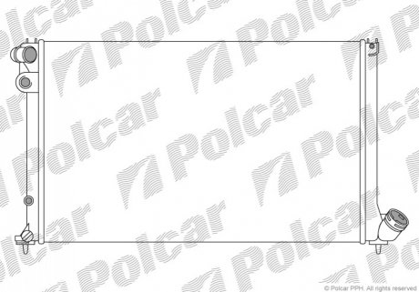 Радиатор охлаждения Polcar 574708A2 (фото 1)