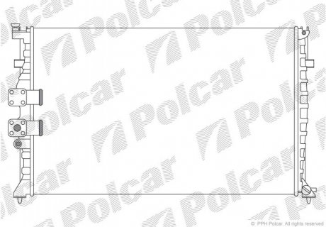 Радіатор охолодження Polcar 575008A1 (фото 1)